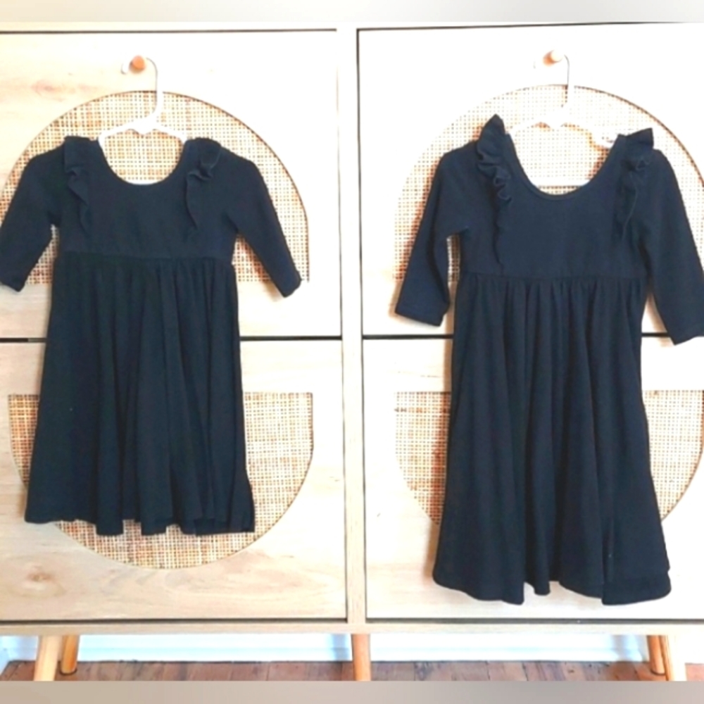 Black Ruffle Twirl Dress | Sister Set